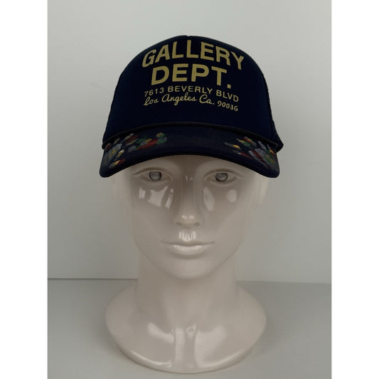 Gallery Dept. Navy Graffiti Workshop Trucker Mesh Snapback Hat