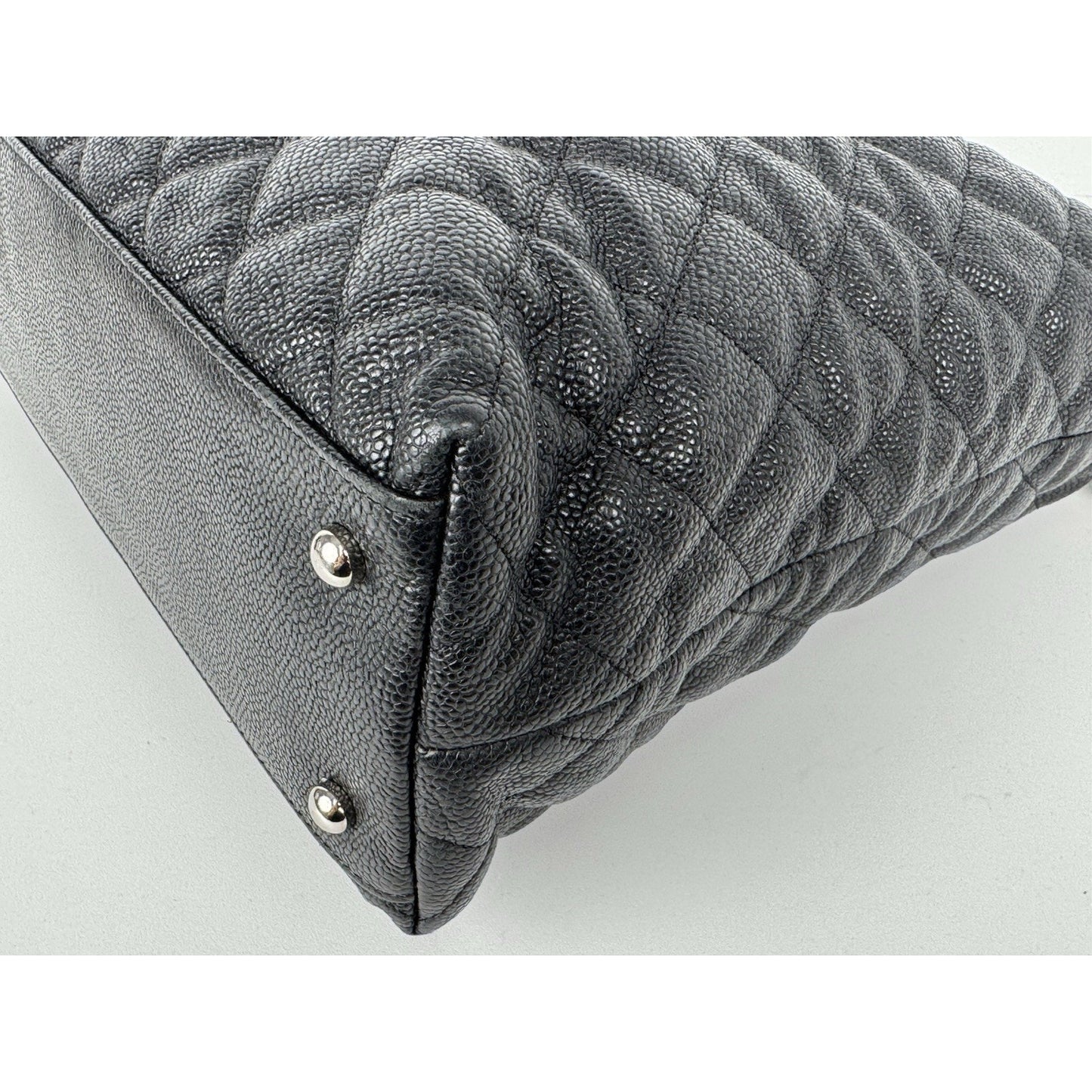 Chanel French Riviera Hobo Caviar Leather Black B-6