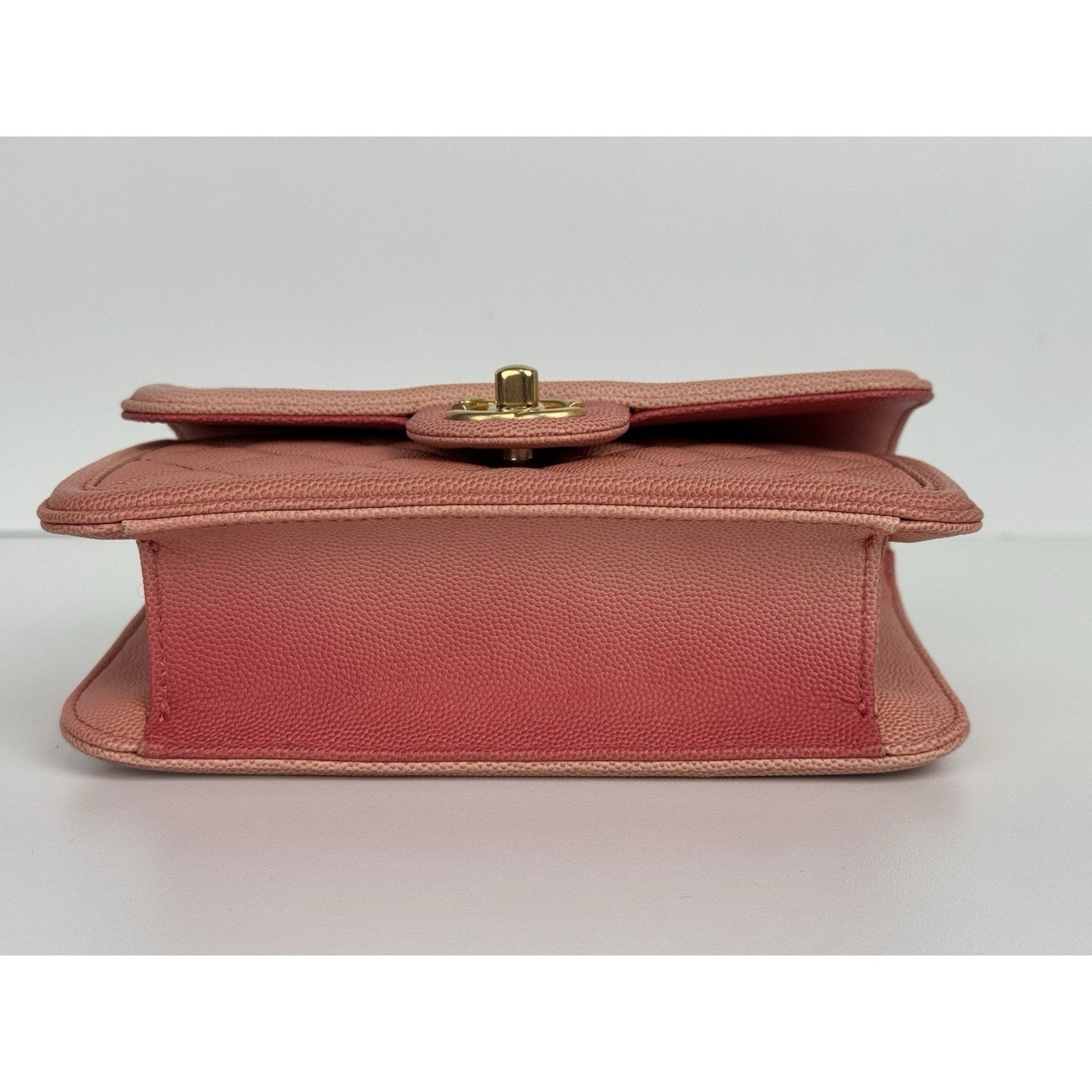 Chanel Caviar Quilted Sunset On The Sea Waist Bag – Coral with Gold Hardware C-1