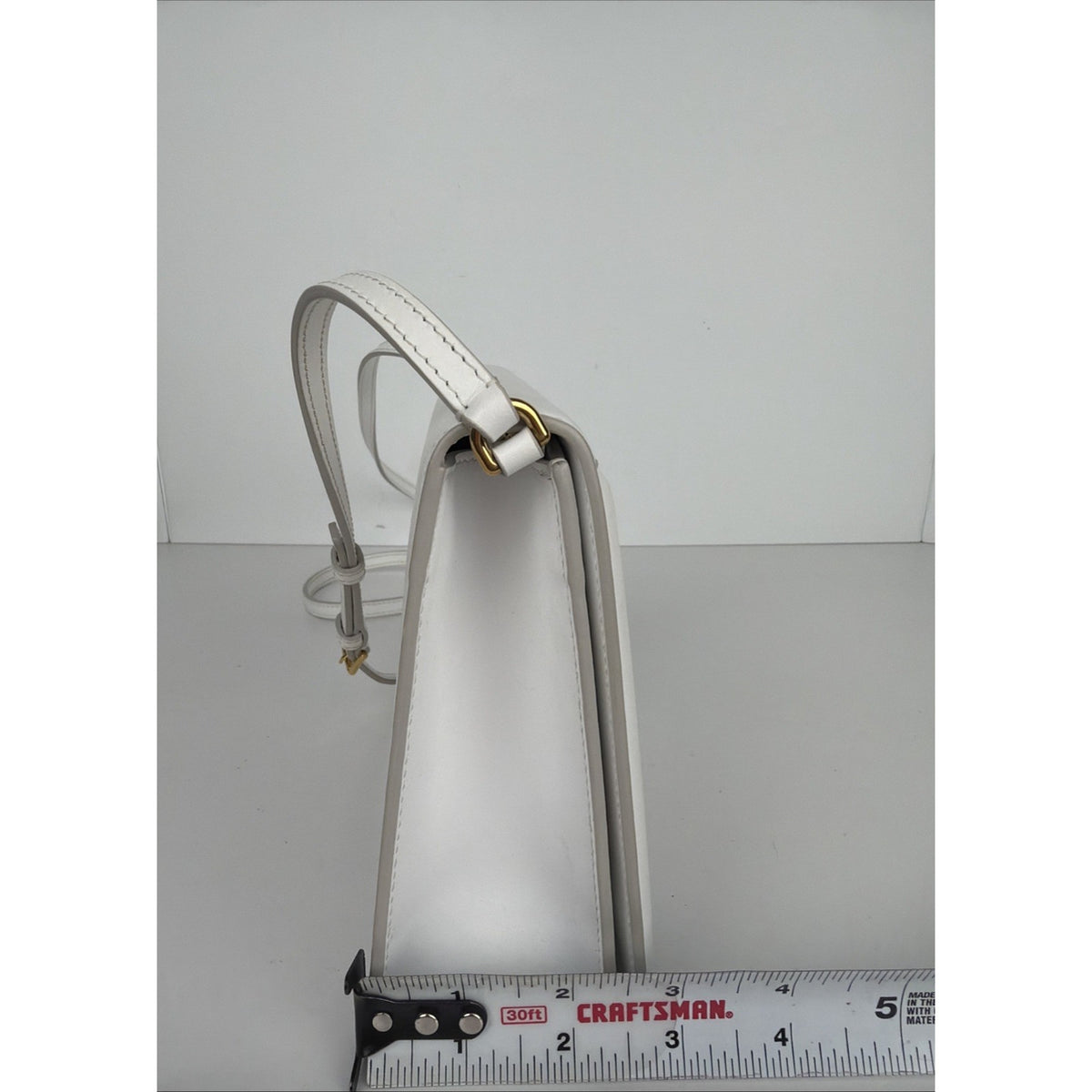 Dolce & Gabbana Small DG Logo Crossbody Bag in Calfskin White Leather S-13