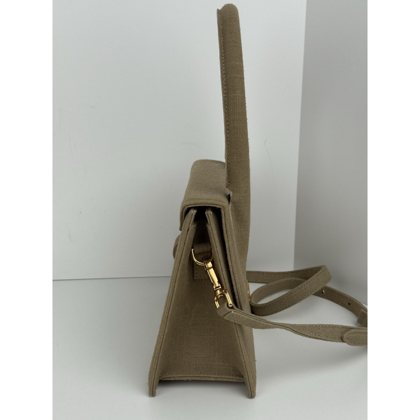Jacquemus Brown Canvas Le Grand Chiquito Top Handle & Shoulder Bag