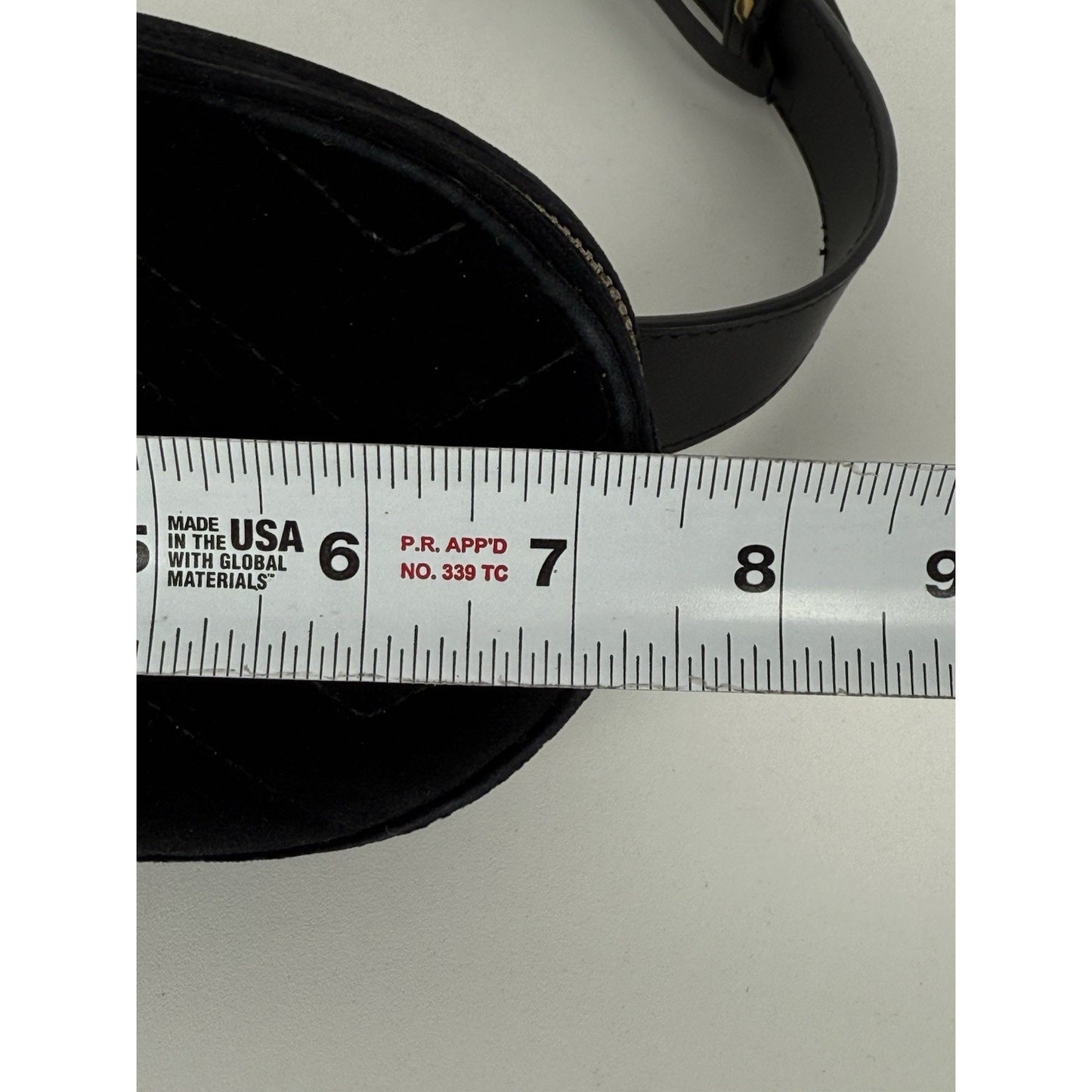 Gucci GG Marmont Oval Black Velvet Belt Bag