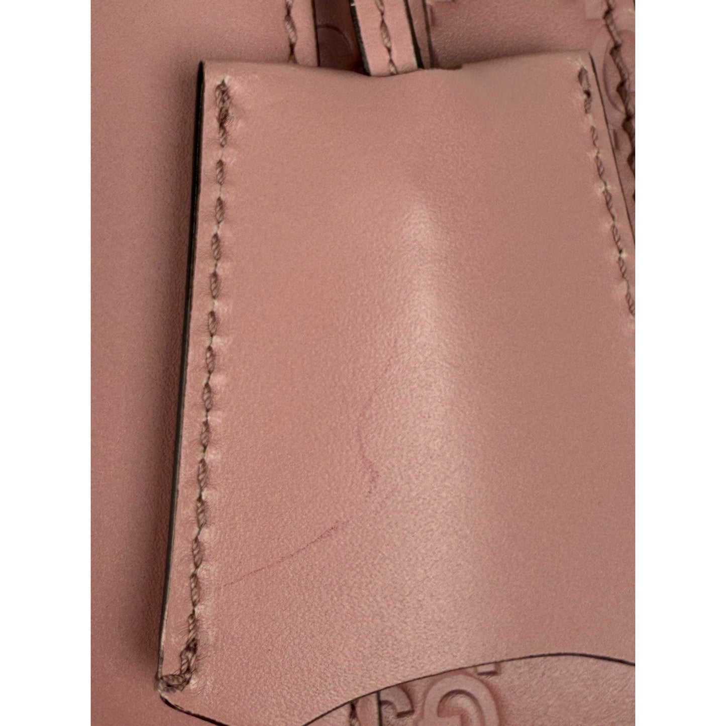 Gucci GG Signature Padlock Small Pink Leather Women’s Shoulder Bag