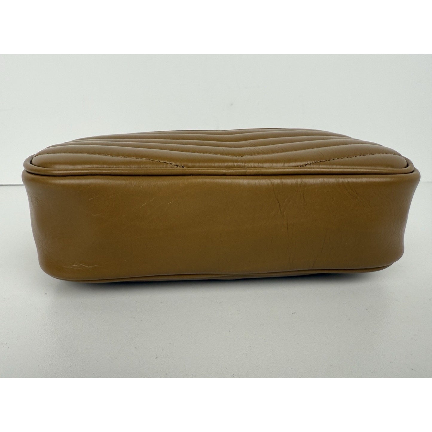 Saint Laurent Mini Lou Camera Leather Tabac Brown Women's Crossbody Bag