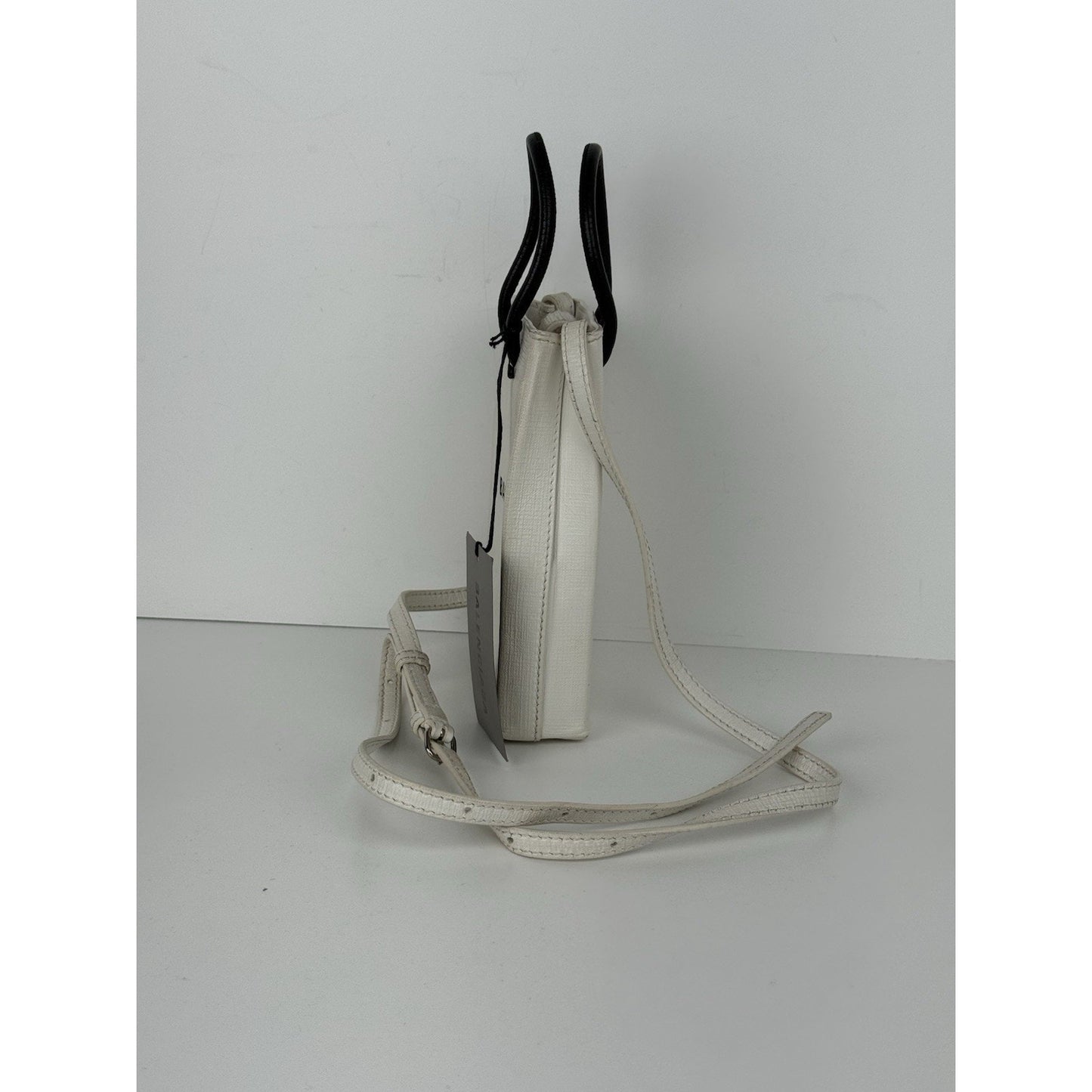Balenciaga Leather White Phone Women's Shoulder Bag
