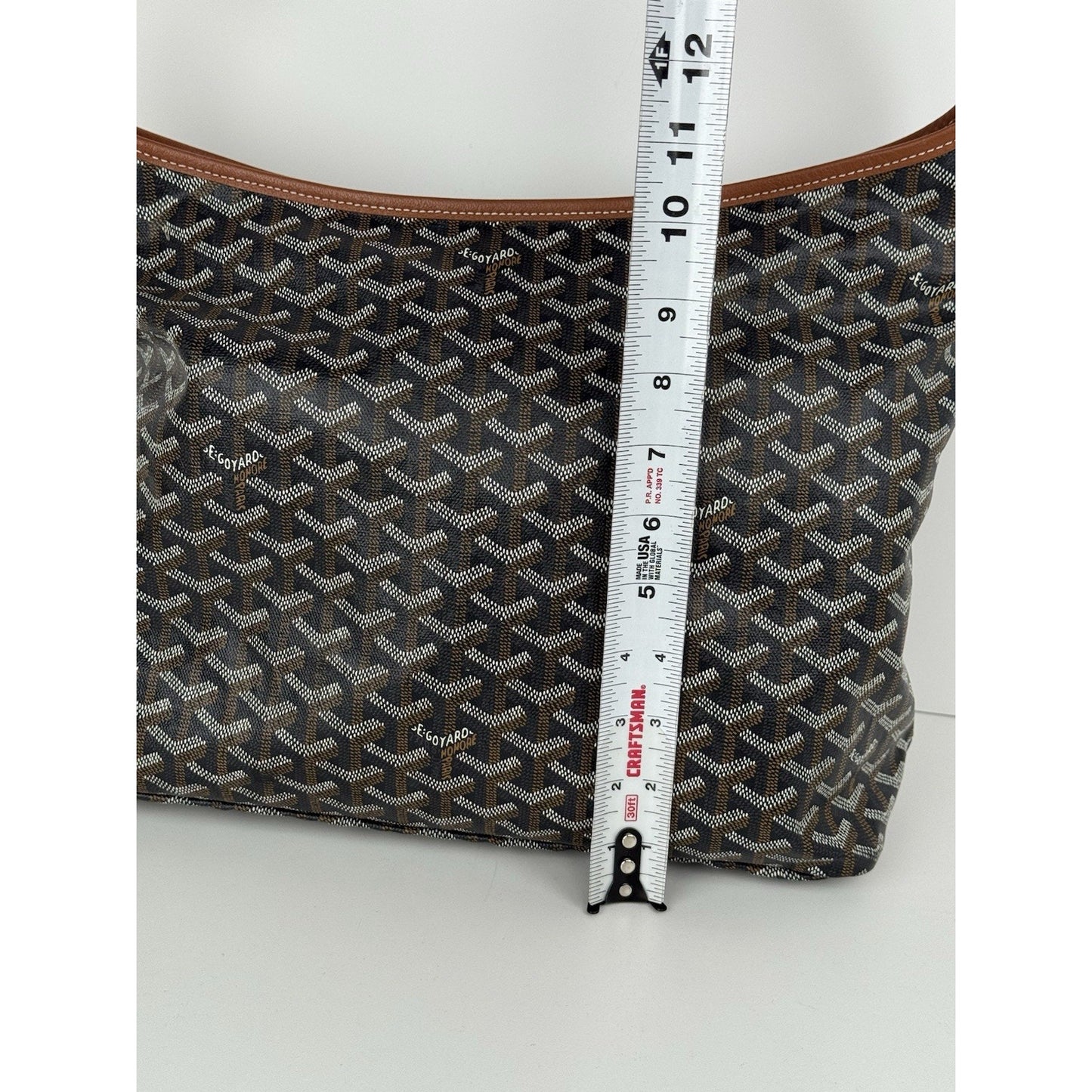 Goyard Goyardine Boheme PM Black/brown Canvas Women's Shoulder Bag