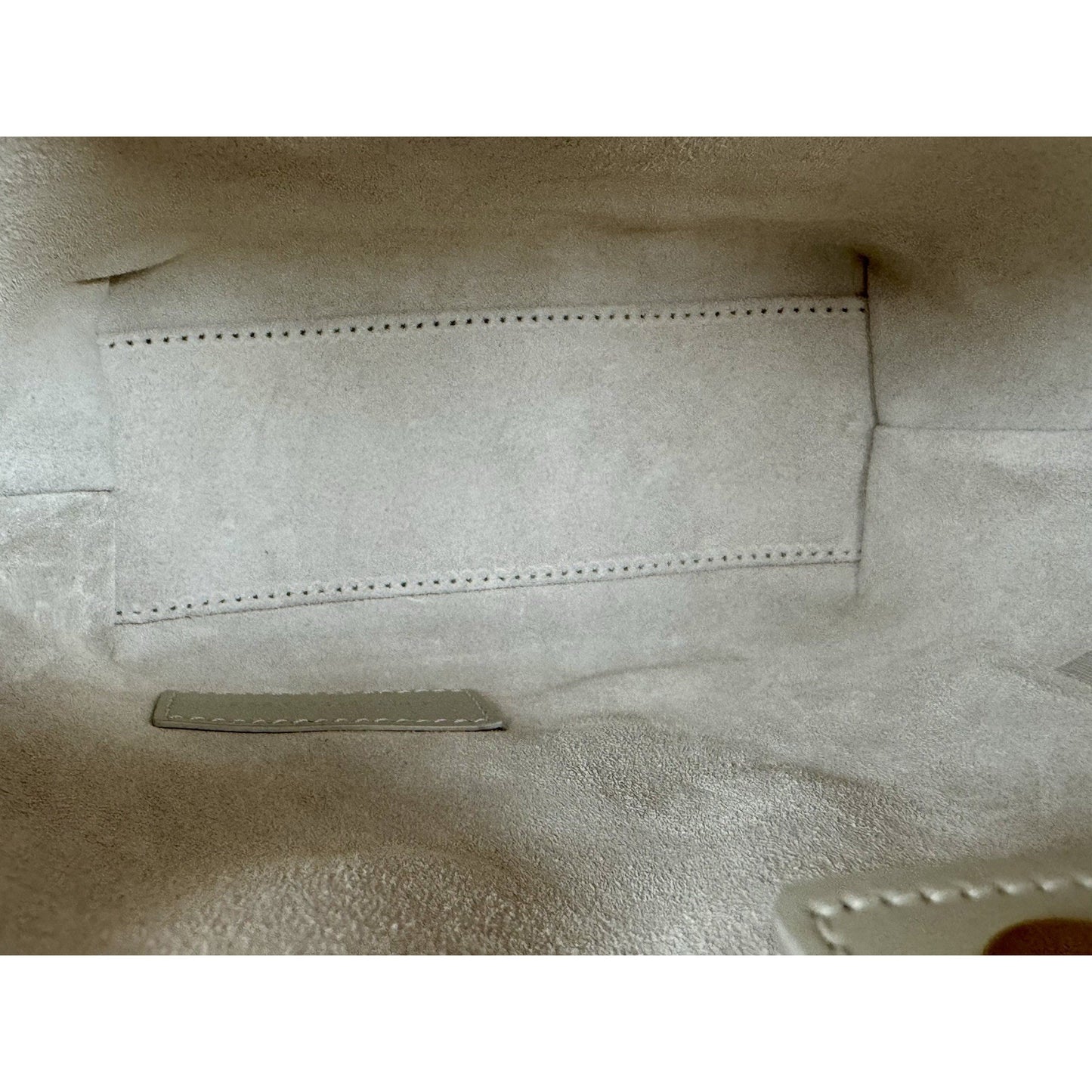 Saint Laurent Mini Toy Shopping Tote Cream Leather Bag (3)