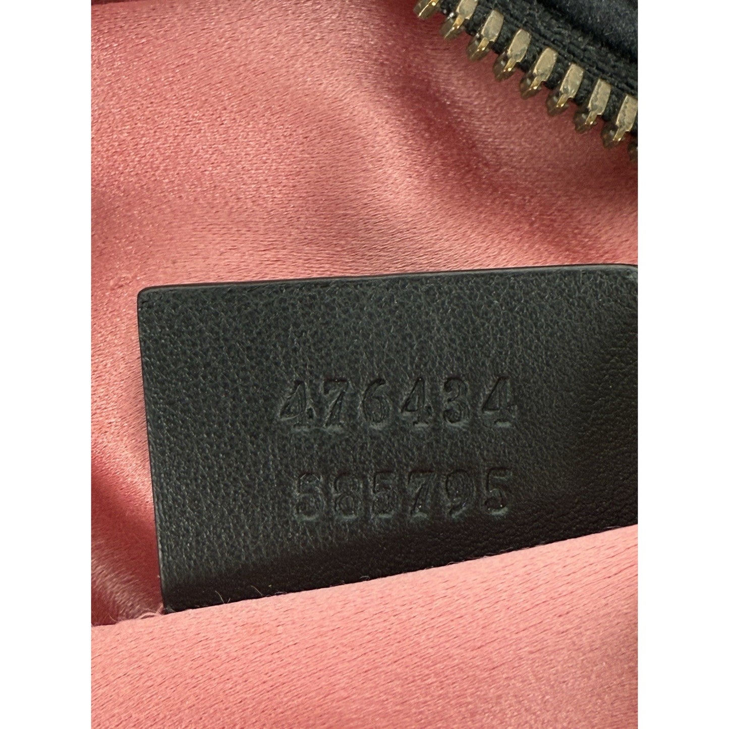 Gucci GG Marmont Oval Black Velvet Belt Bag
