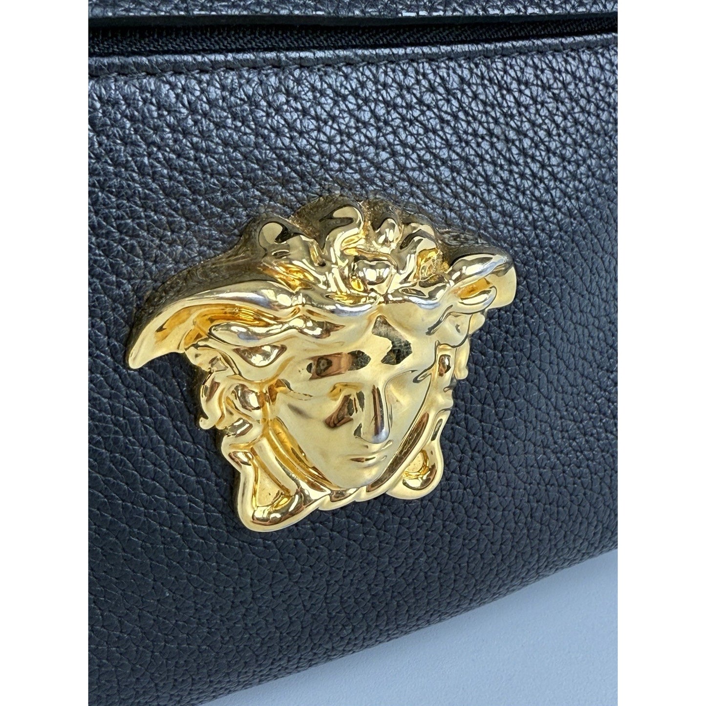 Versace Gold Medusa Logo Large Backpack