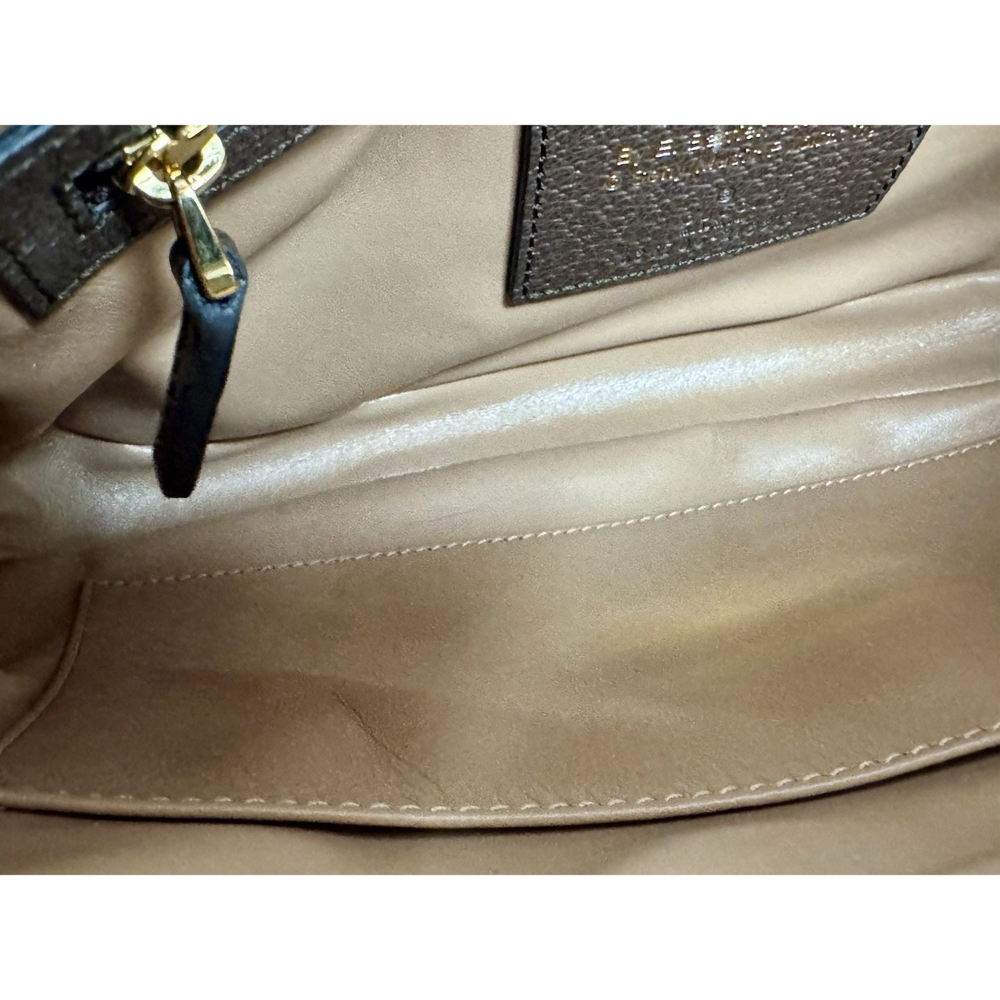 Gucci Jackie 1961 Small 100 Centennial Music Bag Canvas Leather Gold HW B-9