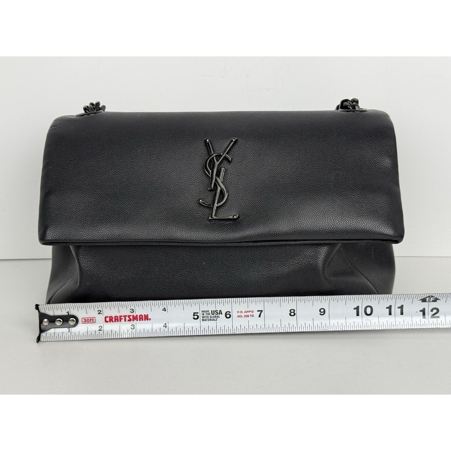 Saint Laurent West Hollywood Leather Handbag Black with Black Hardware