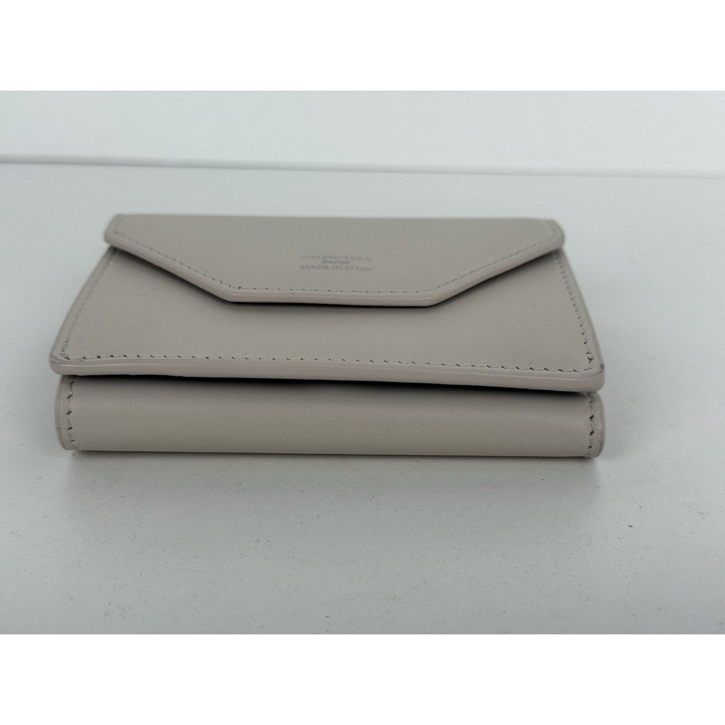 Balenciaga White Envelope Flap Wallet