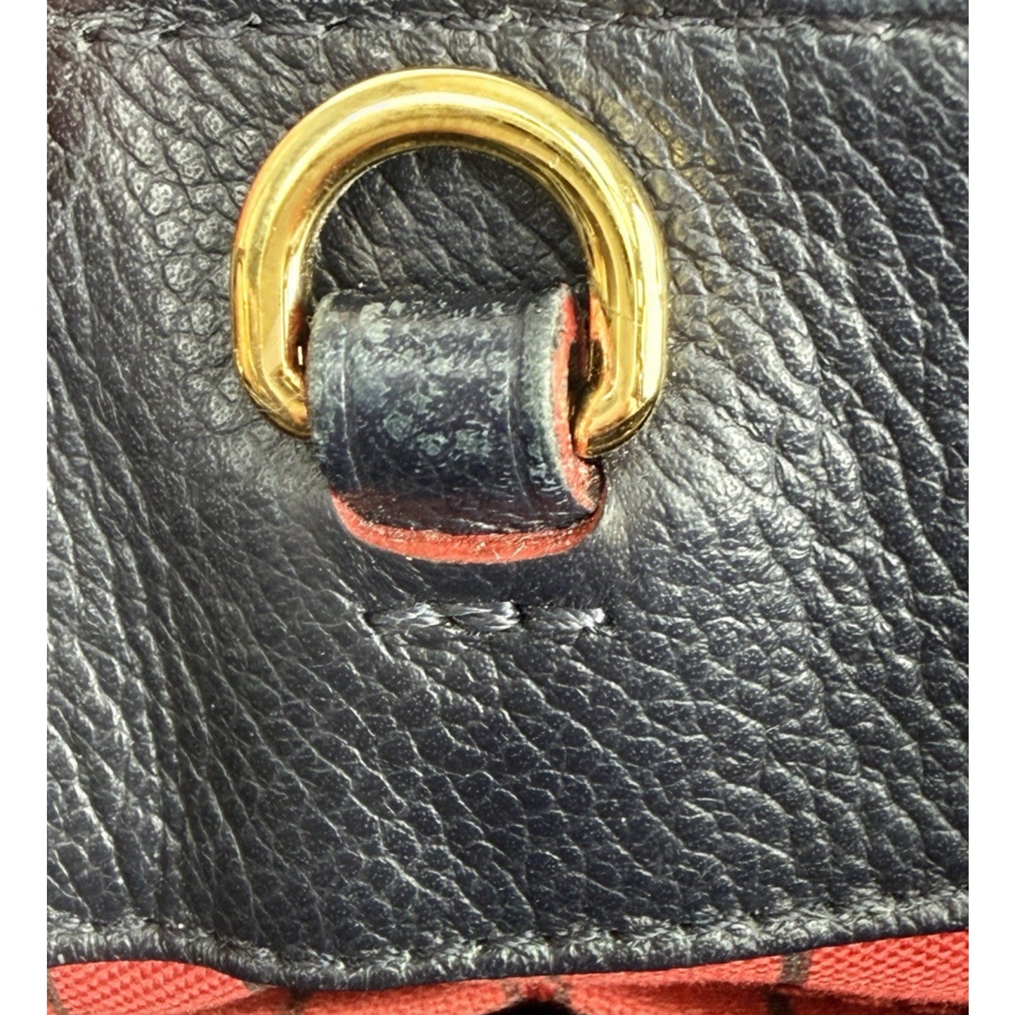 Louis Vuitton Monogram Empreinte Montaigne BB Handbag Marine and Rouge 2018 C2