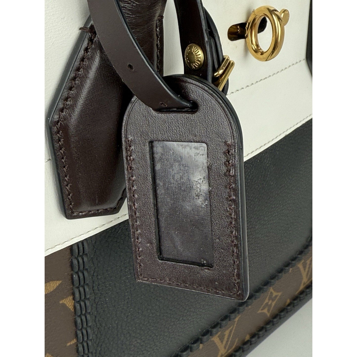 Louis Vuitton City Steamer Mm Monogram Black & White Shoulder Bag