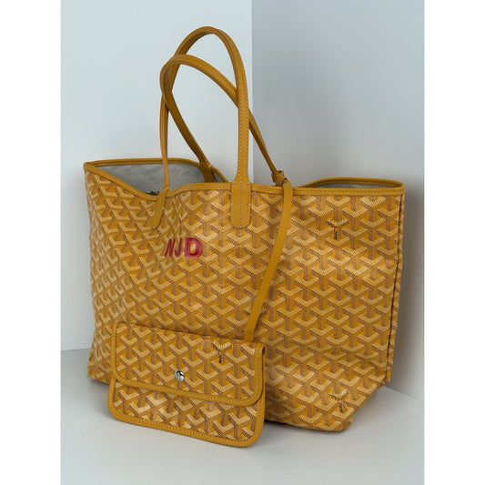 GOYARD Saint Louis PM Tote Bag Yellow