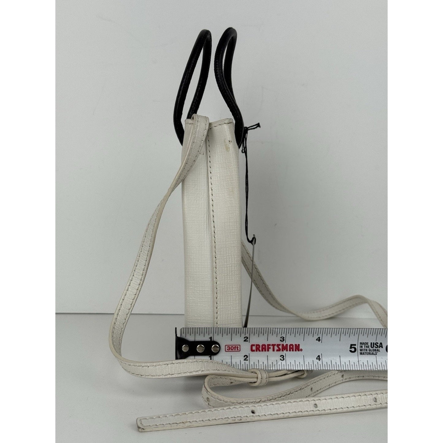 Balenciaga Leather White Phone Women's Shoulder Bag
