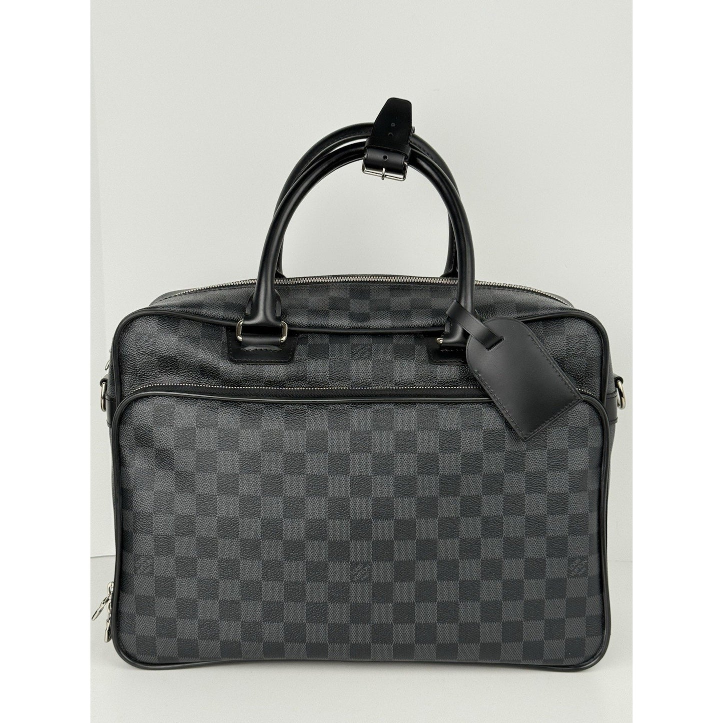 Louis Vuitton Damier Graphite Icart Business Bag Briefcase Handbag Black