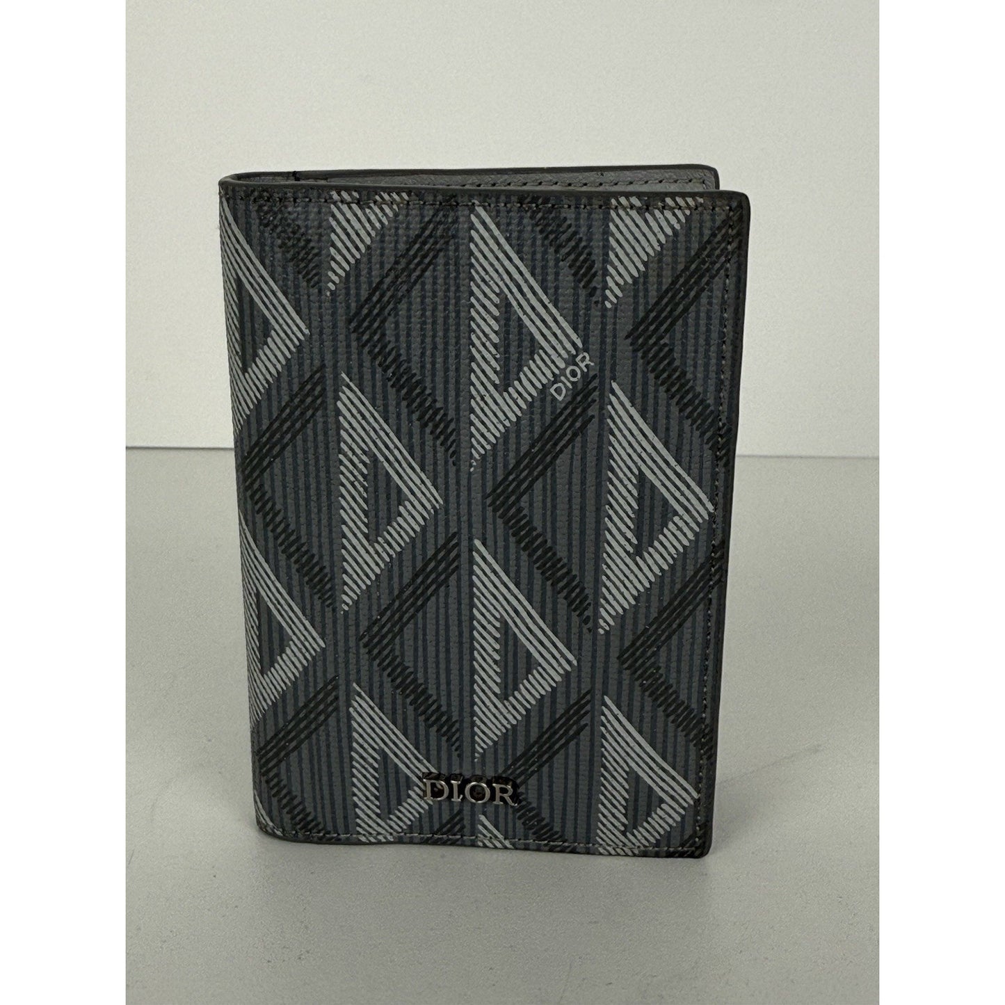 Christian Dior Hit the Road Flap Crossbody Bag CD Diamond Coated Gray Canvas