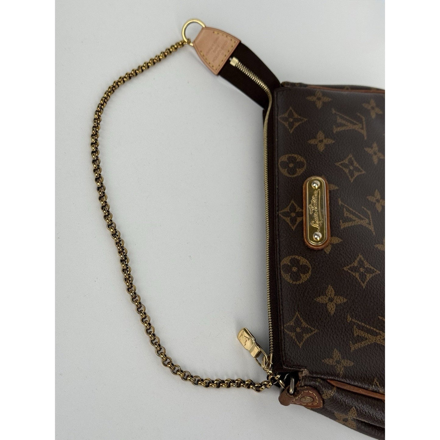 Louis Vuitton Monogram Eva Clutch Brown Canvas