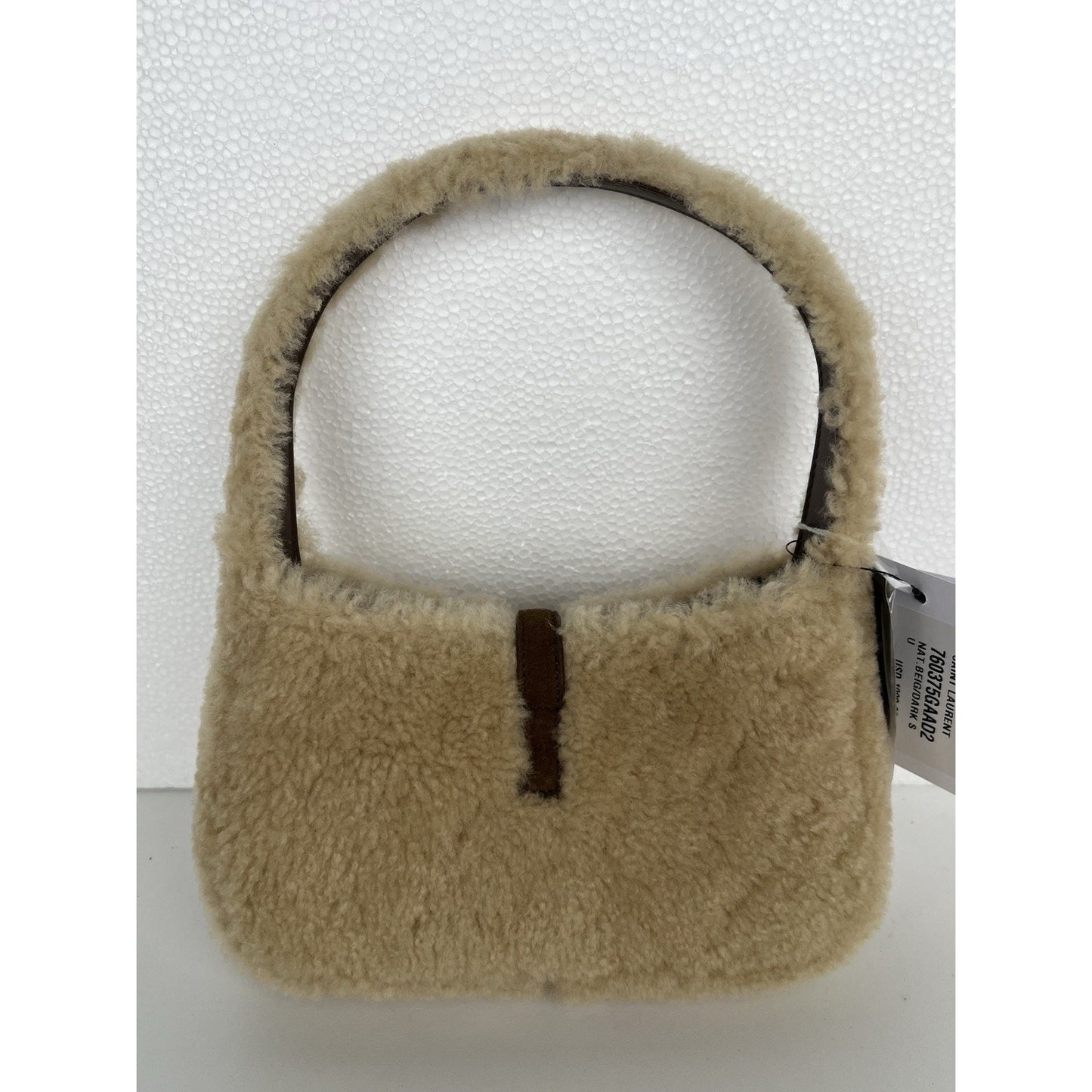 Saint Laurent Le 5 A 7 Mini Shearling & Leather Hobo Women’s Bag C-5