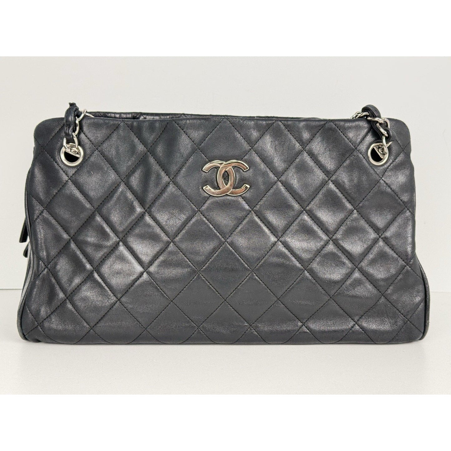 Chanel Timeless Tote Bag Black Leather