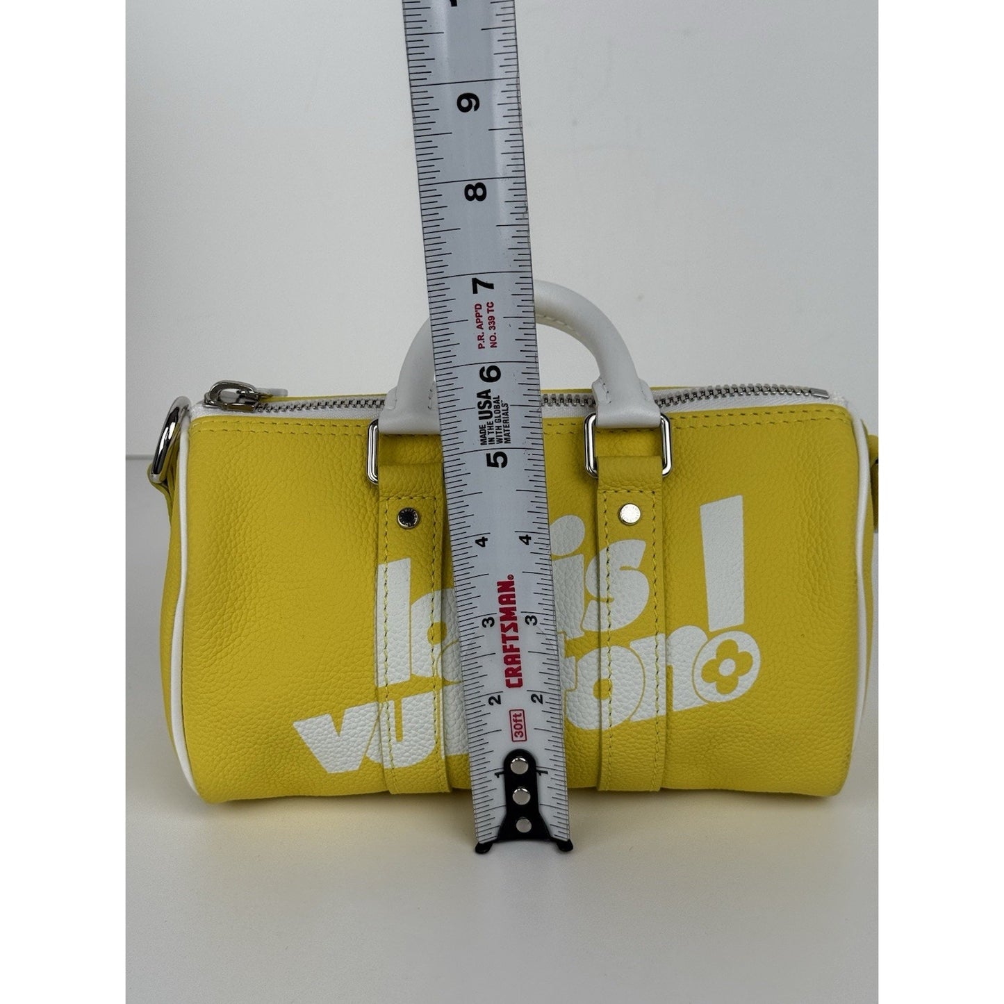 Louis Vuitton Keepall Bandouliere 45 Crossbody XS Yellow Leather Women's Bag