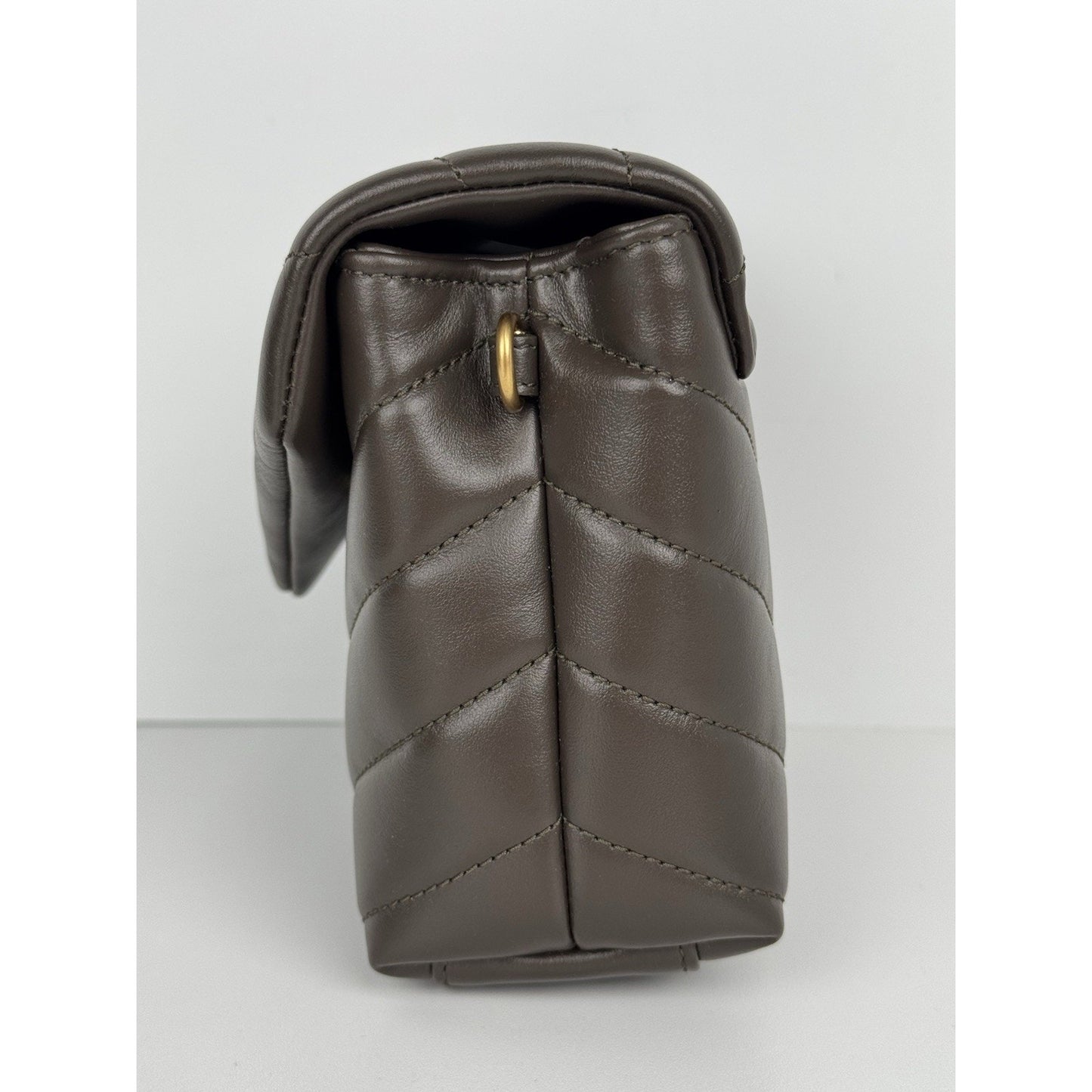 Saint Laurent Toy Loulou Y-Quilted Crossbody Bag Dark Green C-6