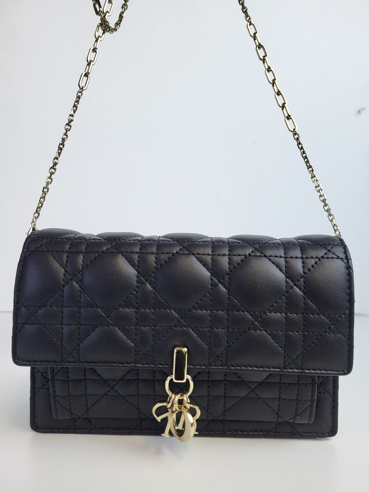 Christian Dior Cannage My Dior Daily 2022 Crossbody Bag Black Leather