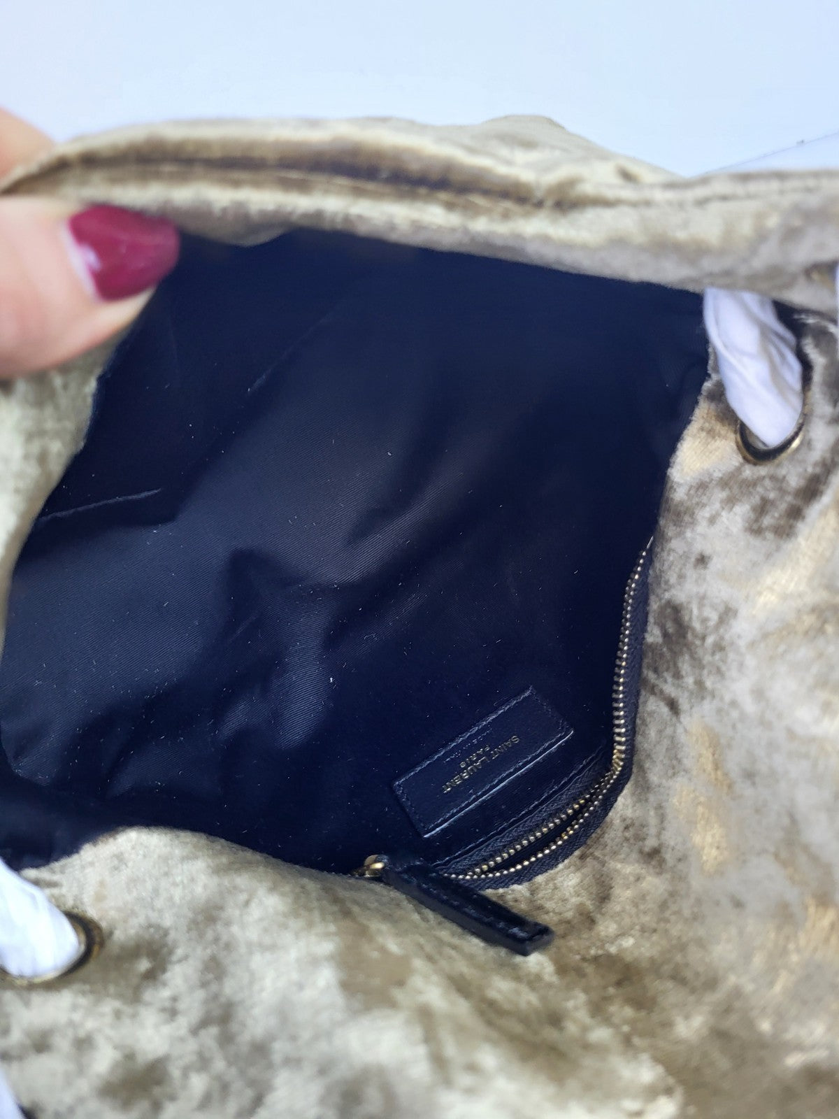 Saint Laurent Loulou Puffer Small YSL Shoulder Bag in Quilted Velvet