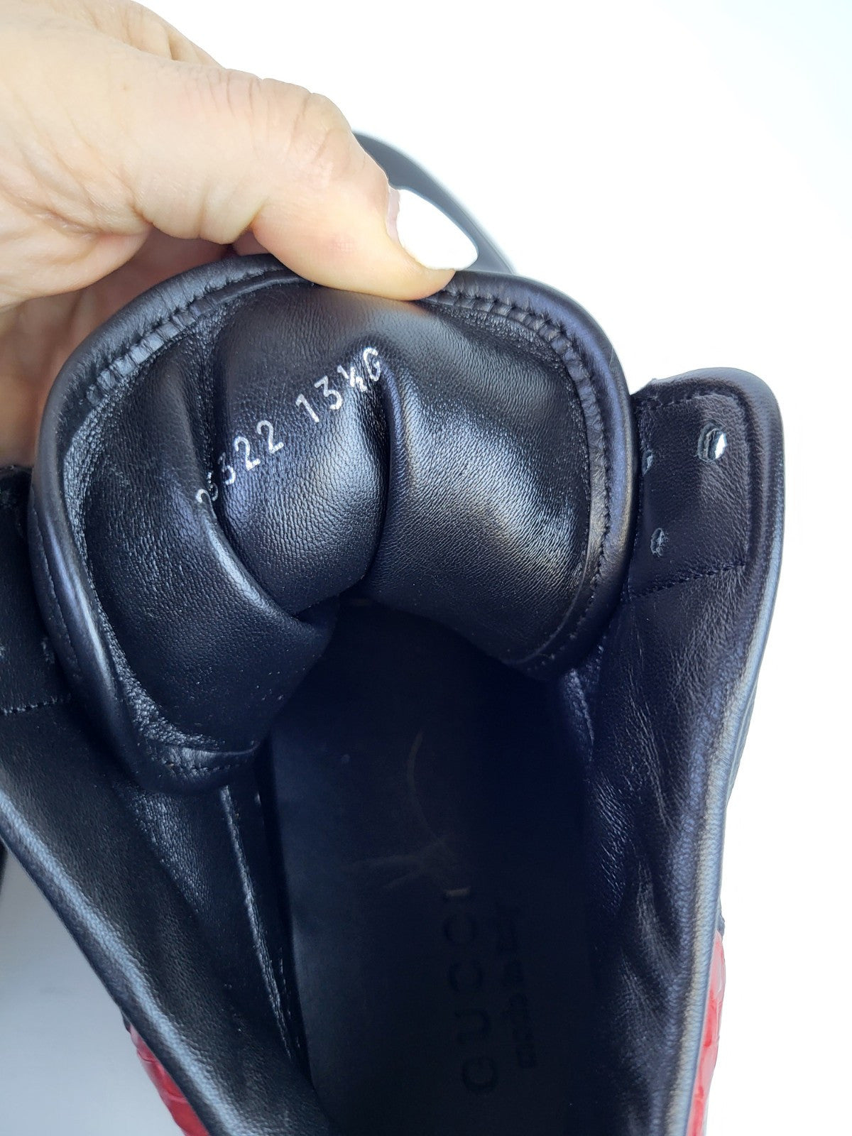 Gucci Sneakers High Top Black Leather Sneakers Size 13.5