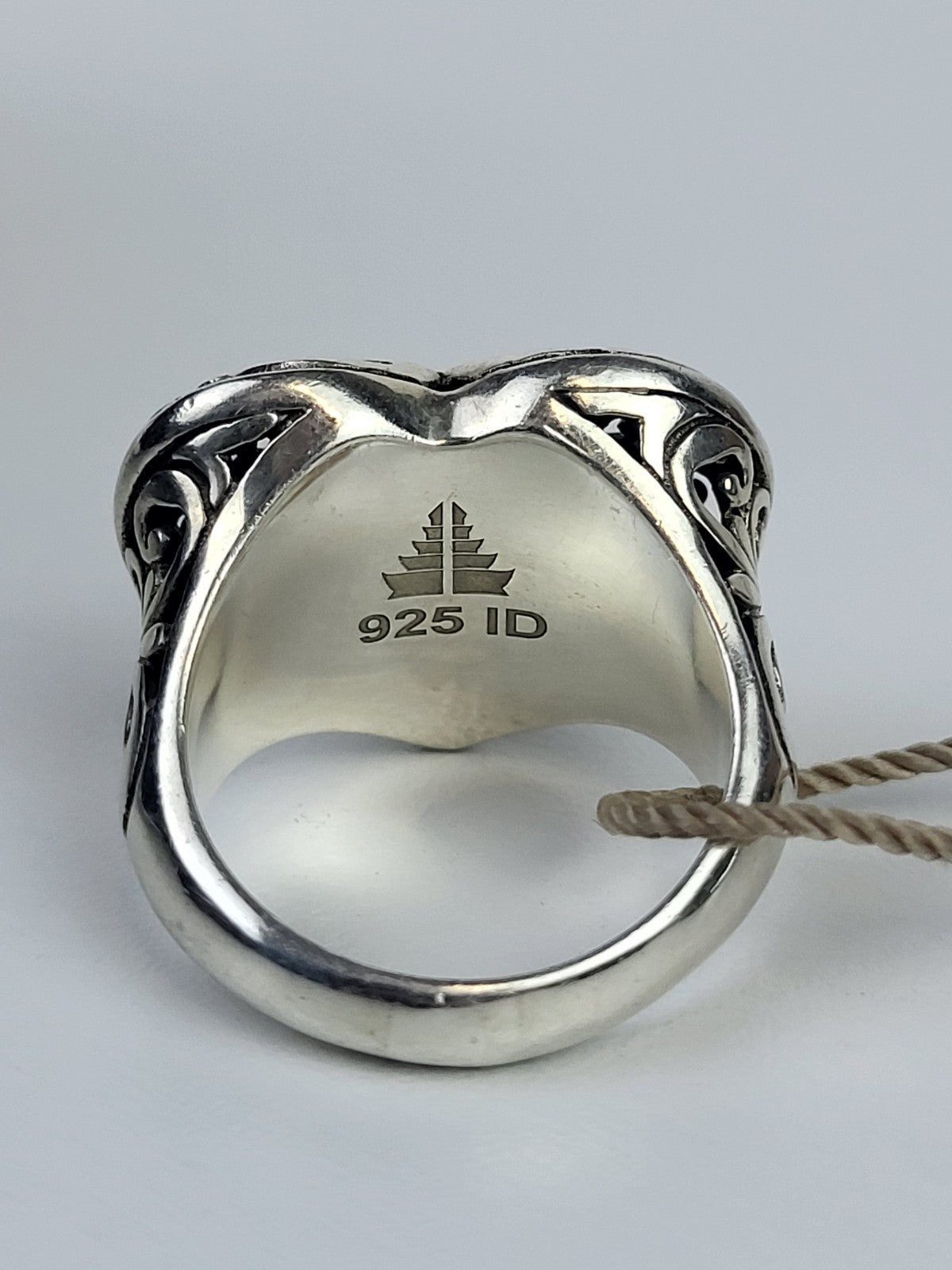 925 Sterling Silver Heart Ring Size 8.5
