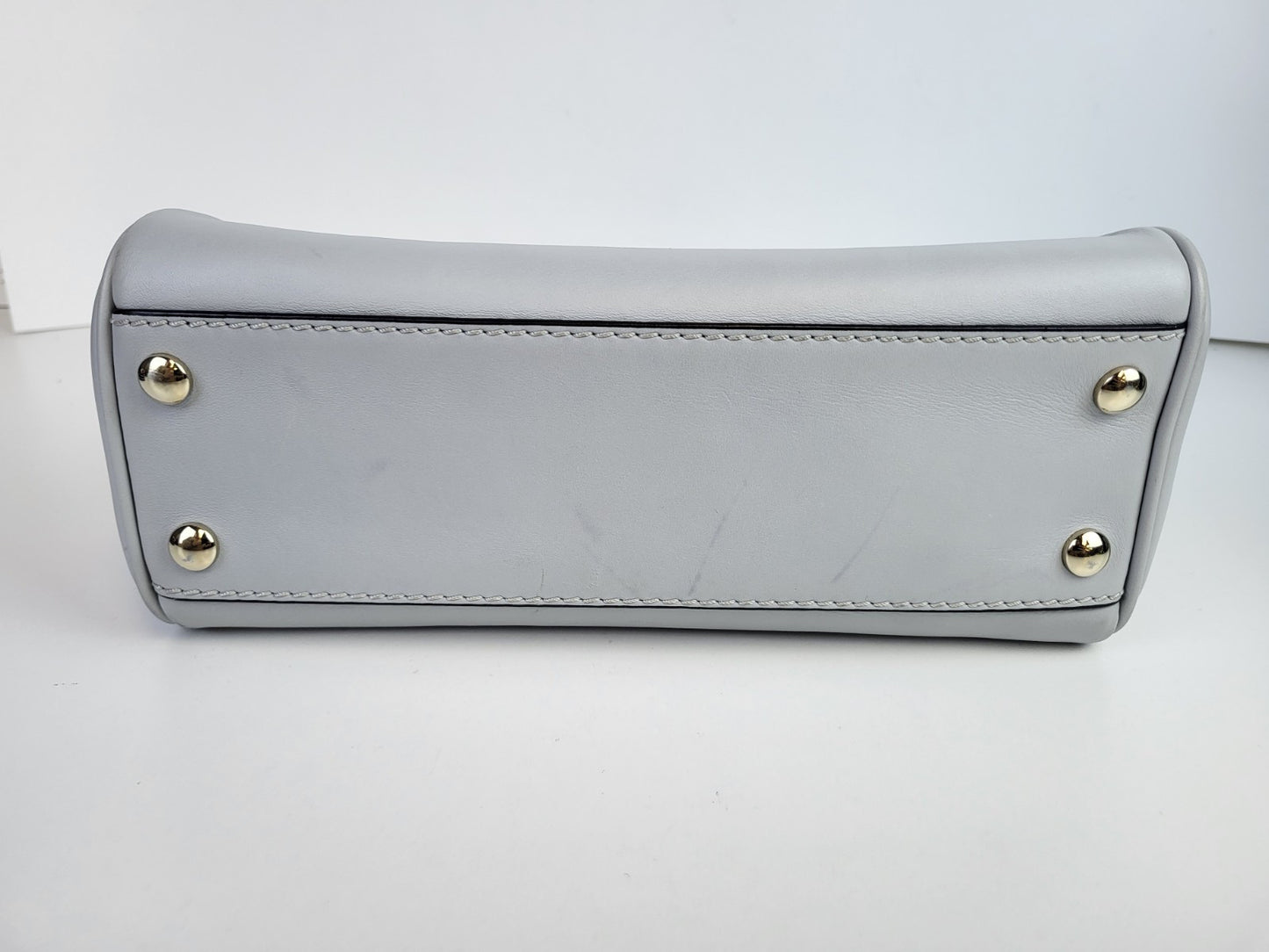 Versace Palazzo Empire Bag Leather Medium Bag Gray