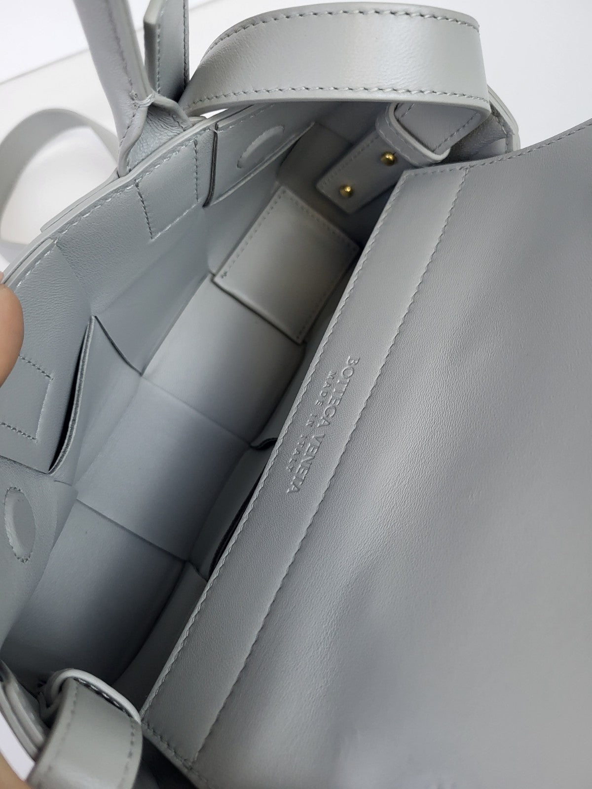 Bottega Veneta East-West Arco Tote Bag Gray