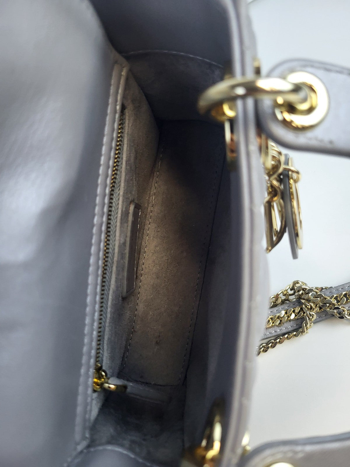 Christian Dior Lady Dior Chain Bag Cannage Quilt Lambskin Mini