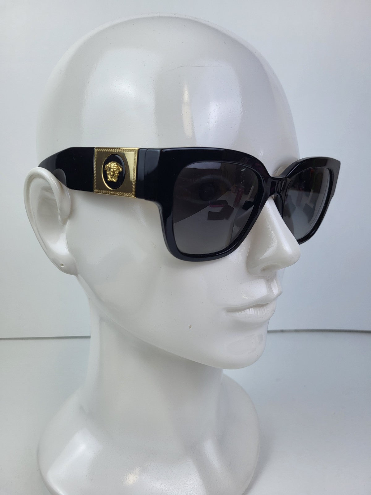 Versace VE4437U GB1/T3 Sunglasses Women's Black/Polarized Grey Gradient 54mm
