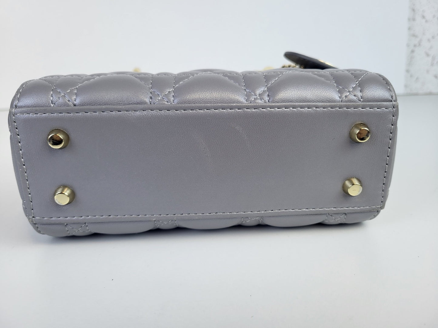 Christian Dior Lady Dior Chain Bag Cannage Quilt Lambskin Mini