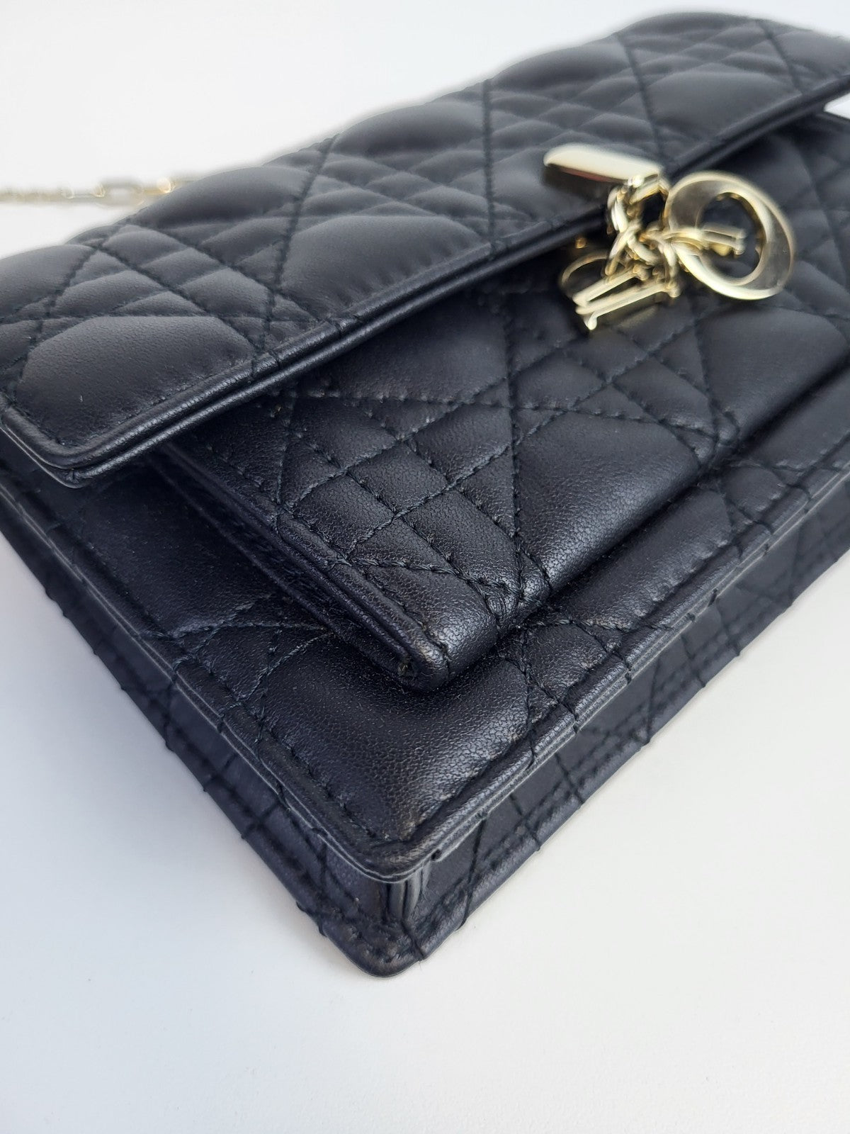 Christian Dior Cannage My Dior Daily 2022 Crossbody Bag Black Leather