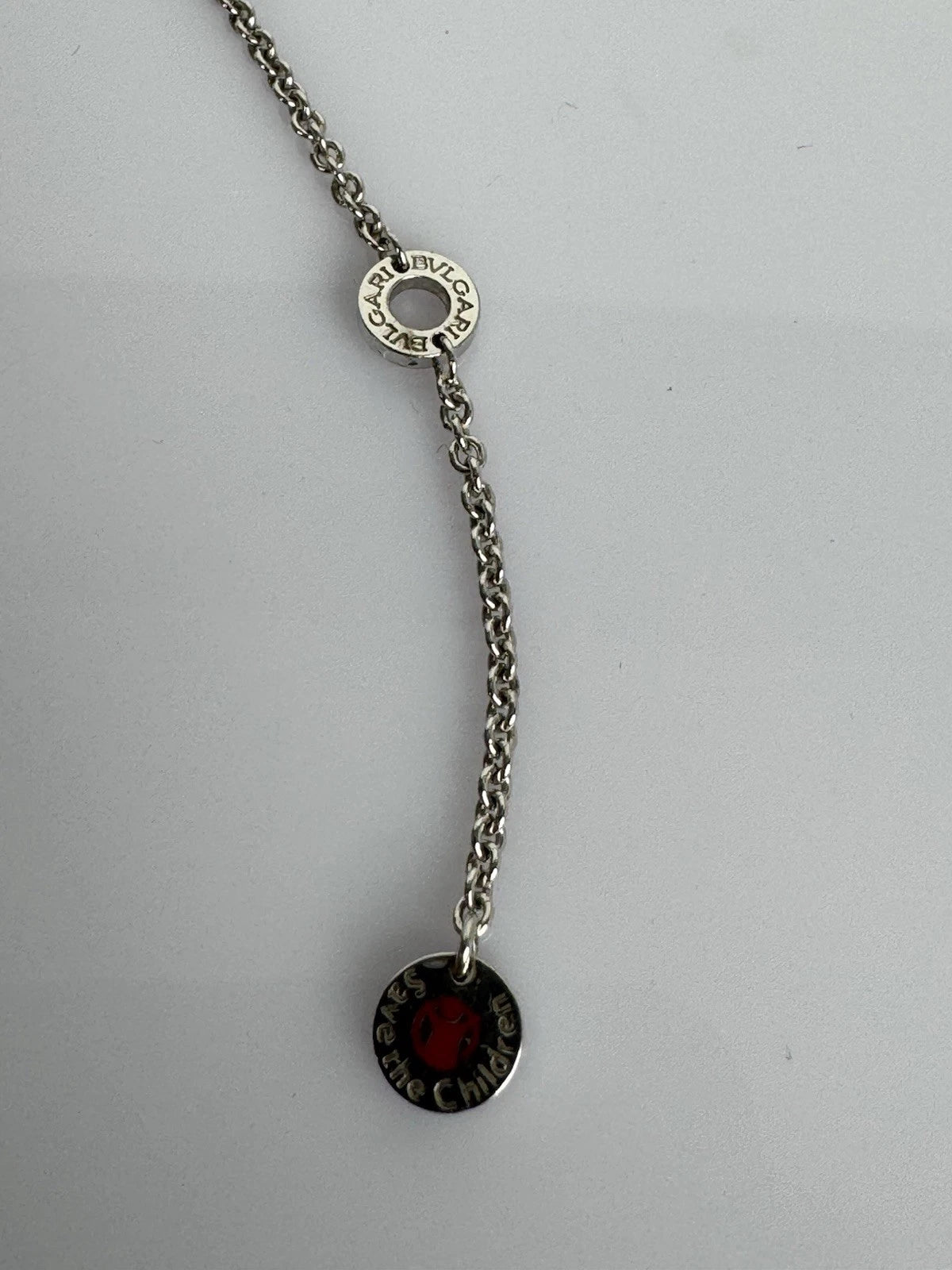 Bvlgari Save The Children 925 Sterling Silver Necklace R-1