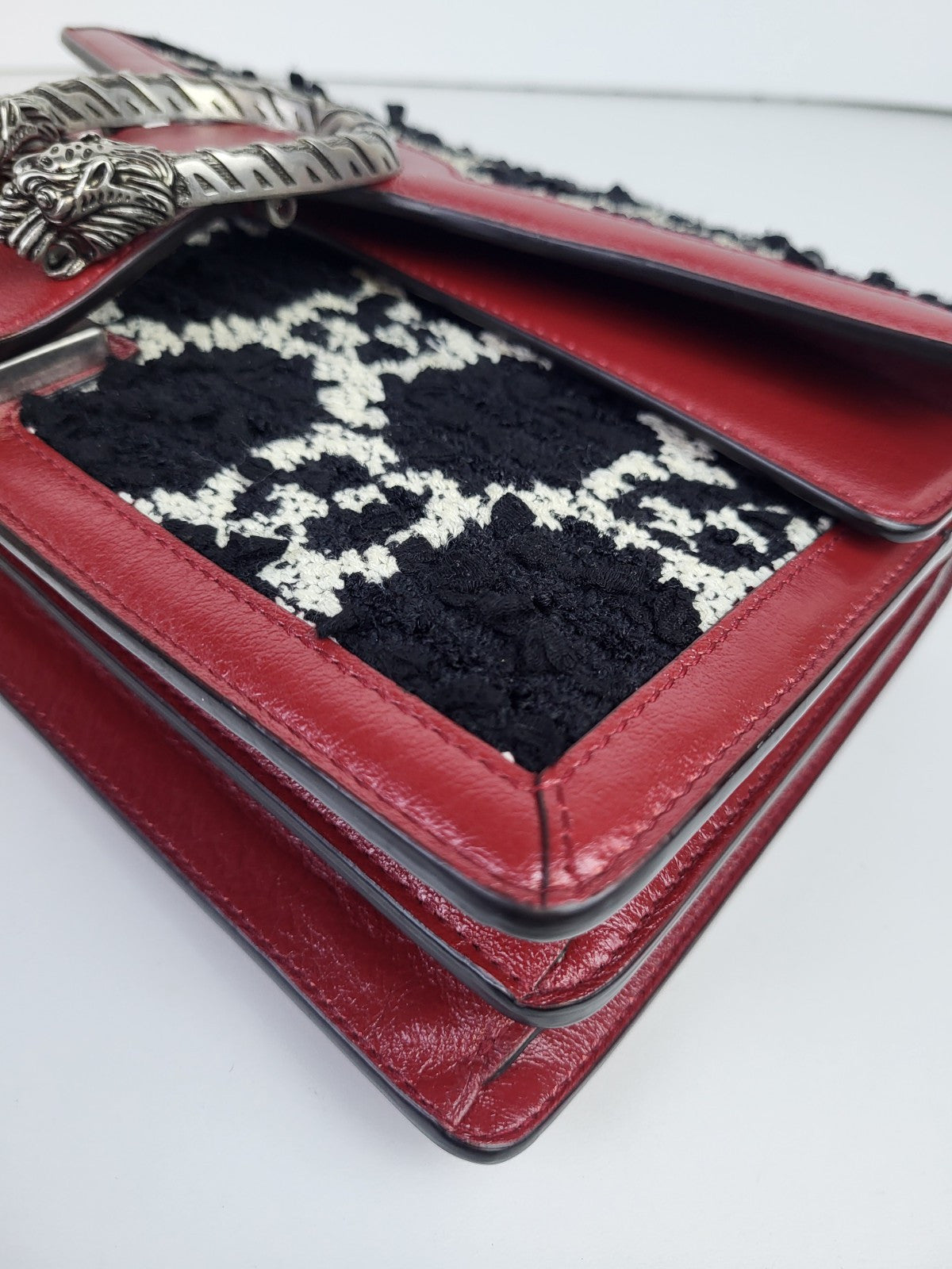 Gucci Dionysus Bag GG Tweed Small Should Bag