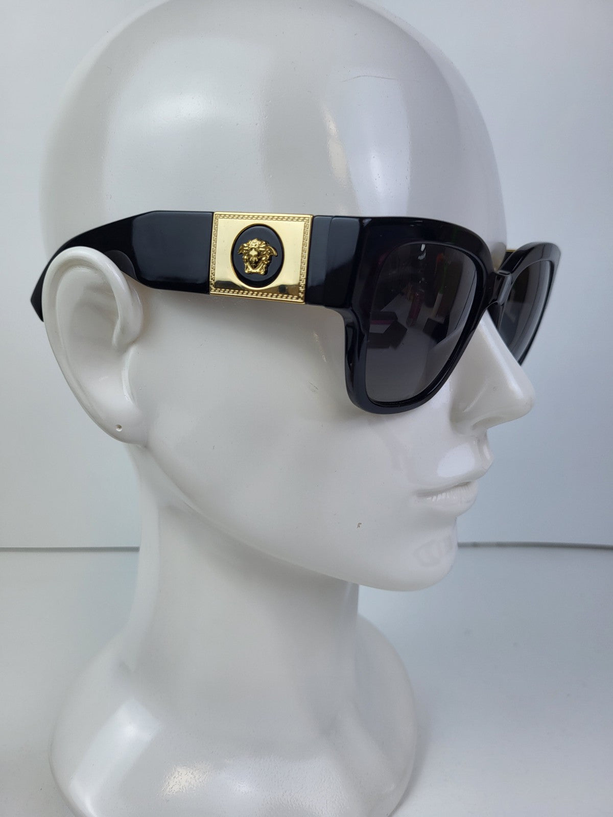 Versace VE4437U GB1/T3 Sunglasses Women's Black/Polarized Grey Gradient 54mm