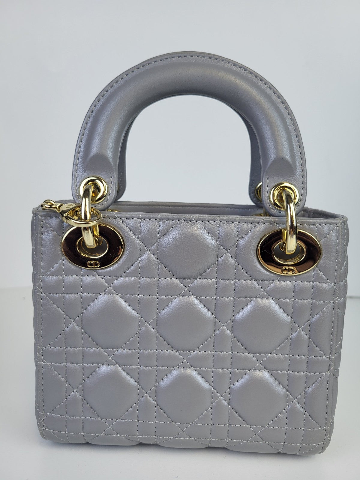Christian Dior Lady Dior Chain Bag Cannage Quilt Lambskin Mini