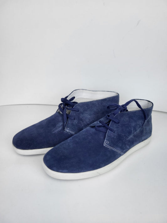 Hugo Boss Suede Blue Boots For Men Lace Up Size 9