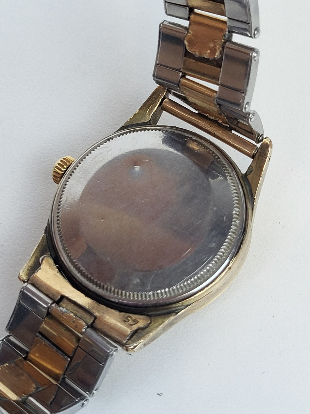 Rolex Air King Watch 5506 Rare Two Tone 14k Gold 34mm