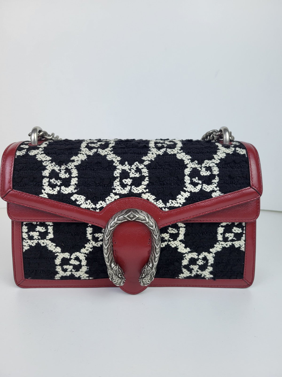 Gucci Dionysus Bag GG Tweed Small Should Bag