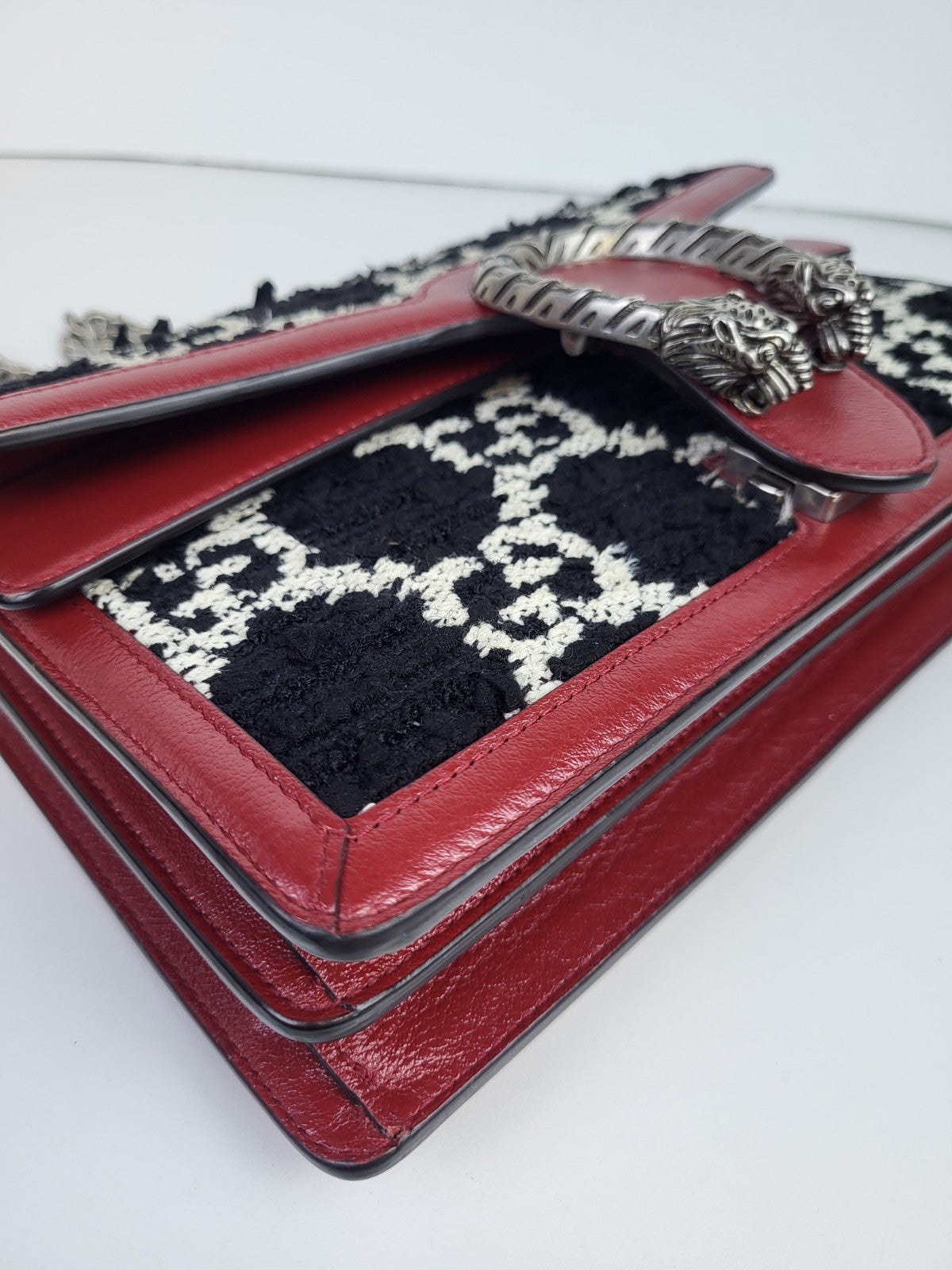 Gucci Dionysus Bag GG Tweed Small Should Bag