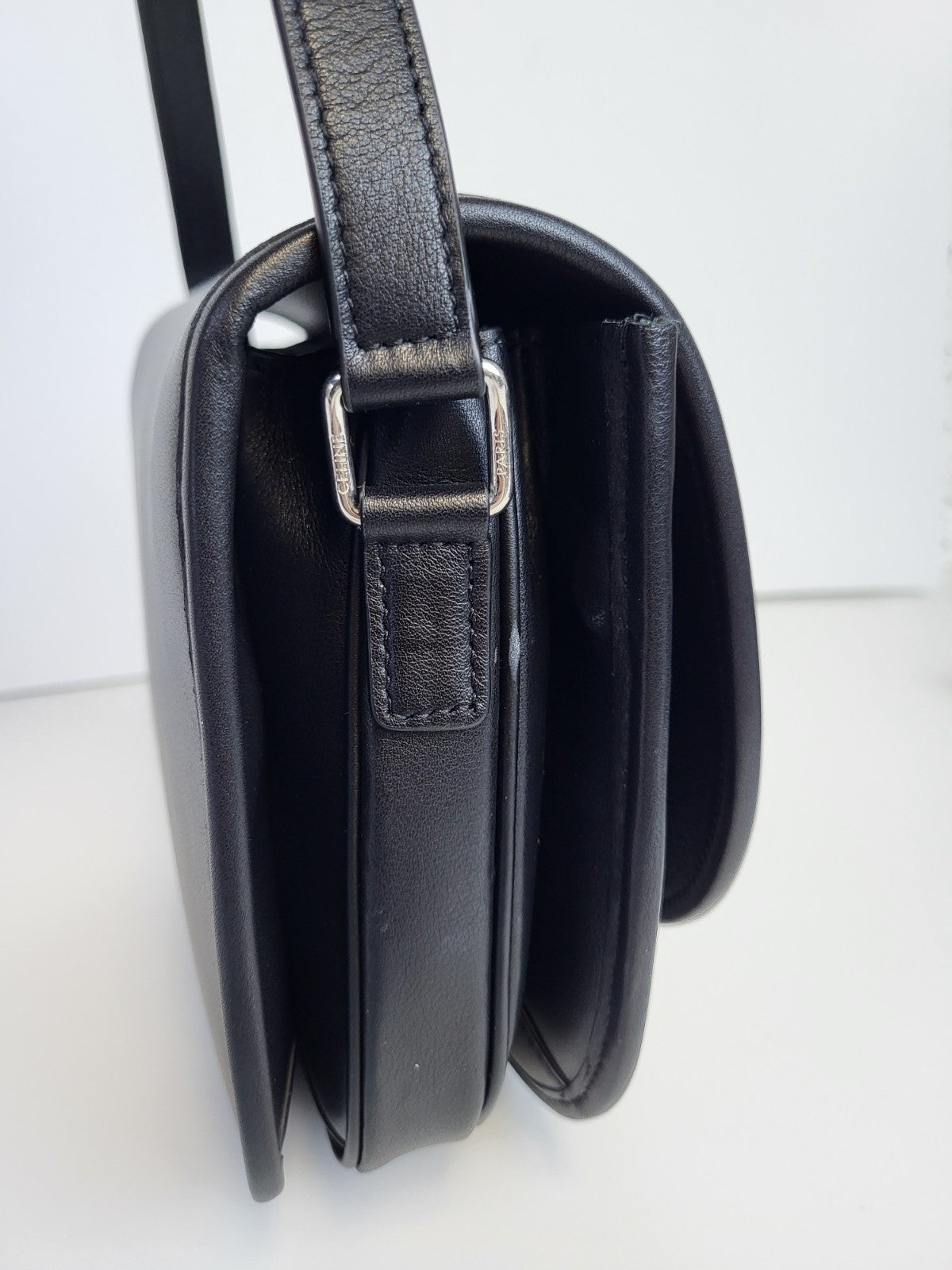 Celine Bag Triomphe 2023 Black Leather Shoulder Bag