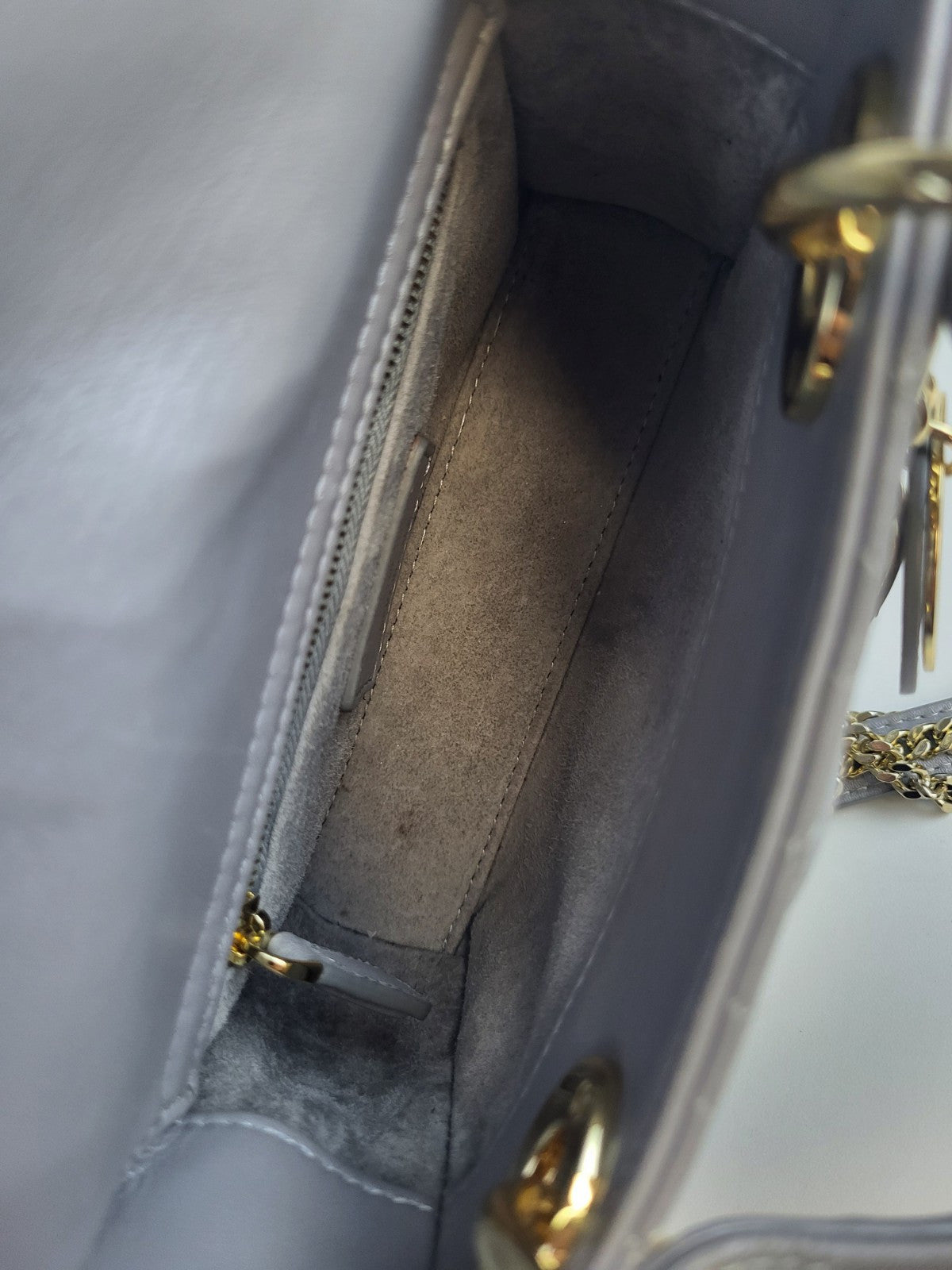 Christian Dior Lady Dior Chain Bag Cannage Quilt Lambskin Mini