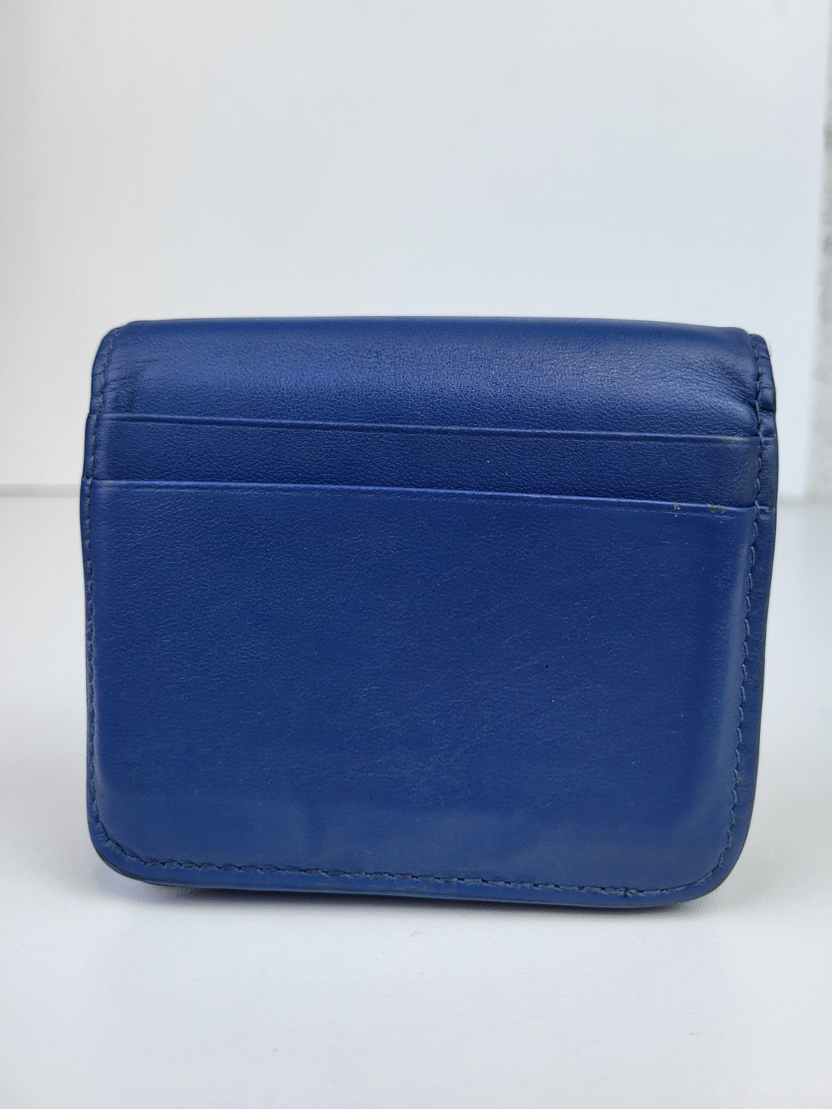Balenciaga Blue Leather Small Wallet