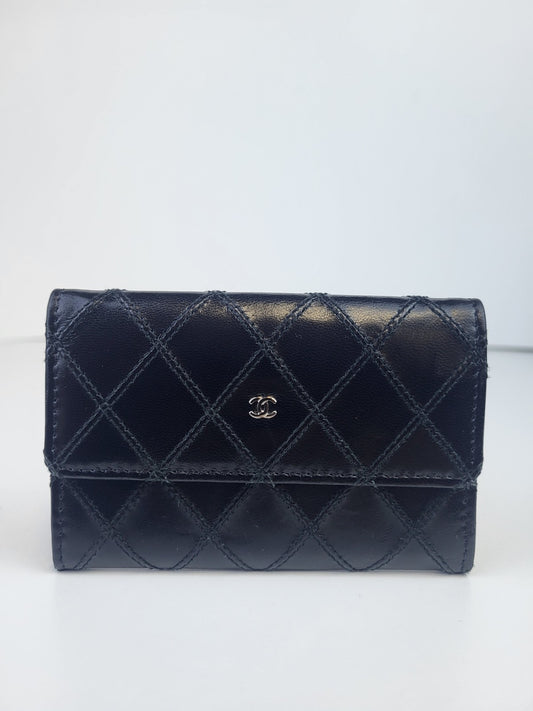 Chanel Quilted Leather Coin Purse Black