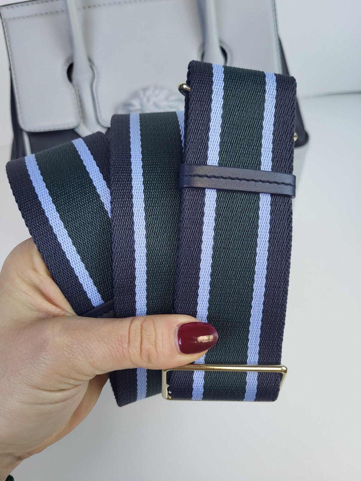 Versace Palazzo Empire Bag Leather Medium Bag Gray